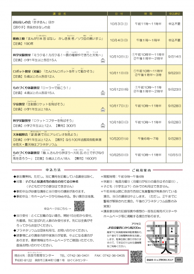 キッズホリデークラブ9月号2ページ目