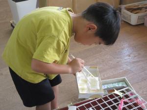 5歳児バーベキューごっこの様子