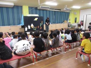 リズム室に集まってお月見集会
