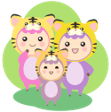 子育て応援キャラクター「ももいろいくジーカ」（奈良市）画像