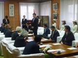 郡山市一行　表敬