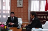 楢崎選手市長表敬