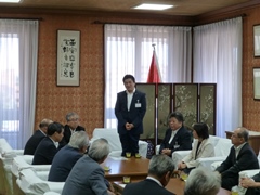 奈良采女祭　郡山市親善使節団市長表敬訪問(西安の間)の画像