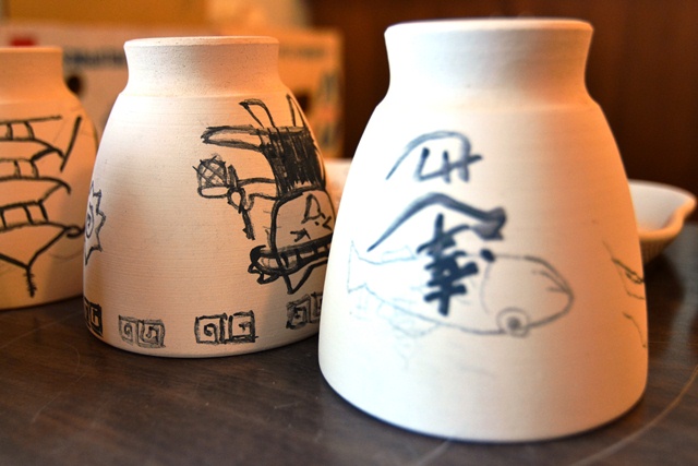 赤膚焼 絵付け体験の画像1