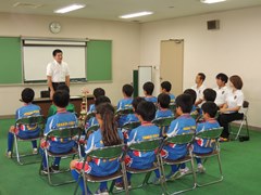少年サッカーチームYMテソロ市長表敬訪問(第2研修室)の画像
