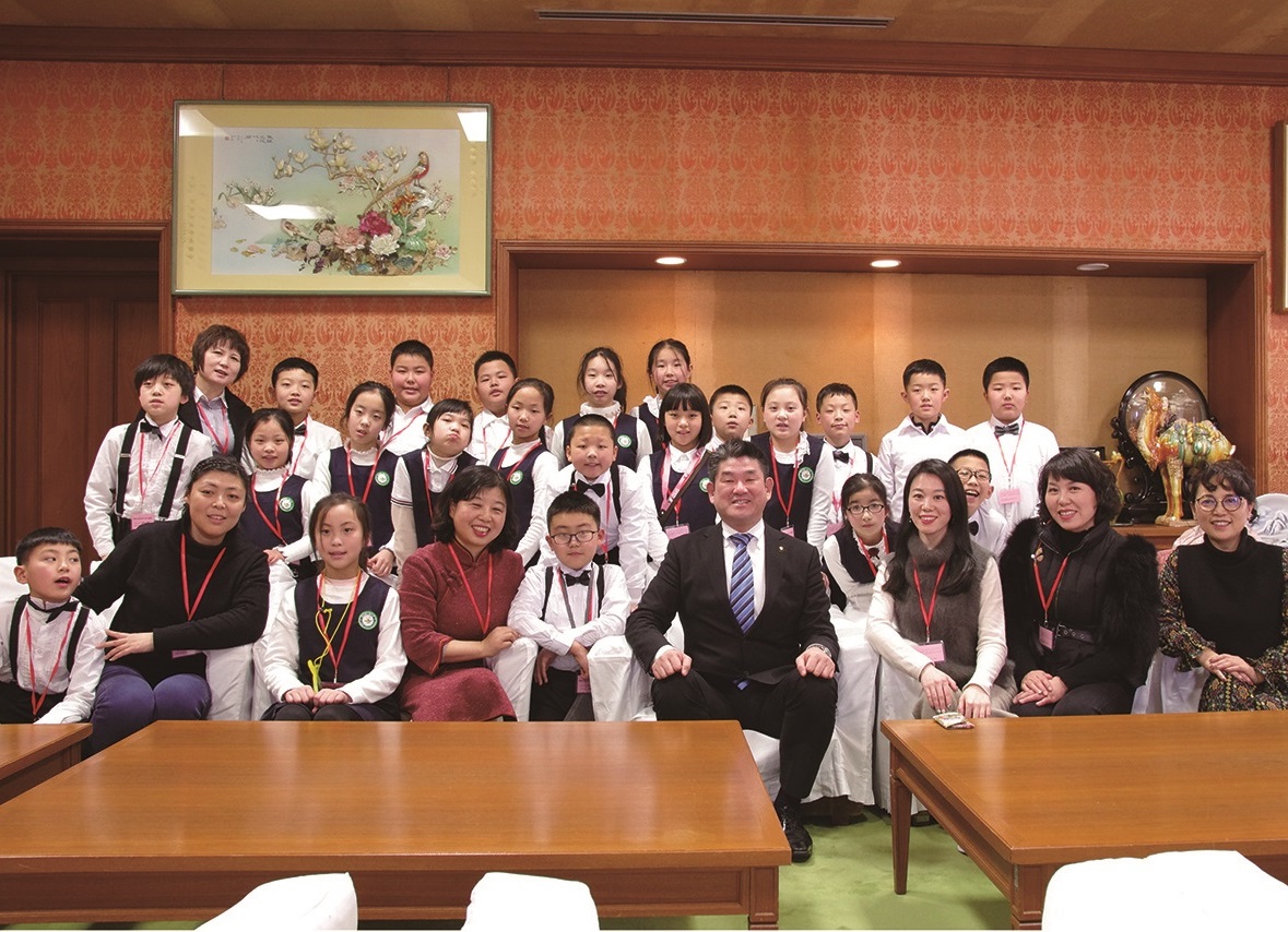 西安市小学生市長表敬訪問の画像