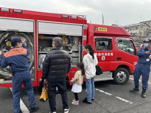 消防車の展示