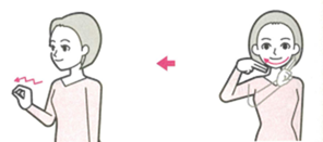 英語の手話表現のイラスト